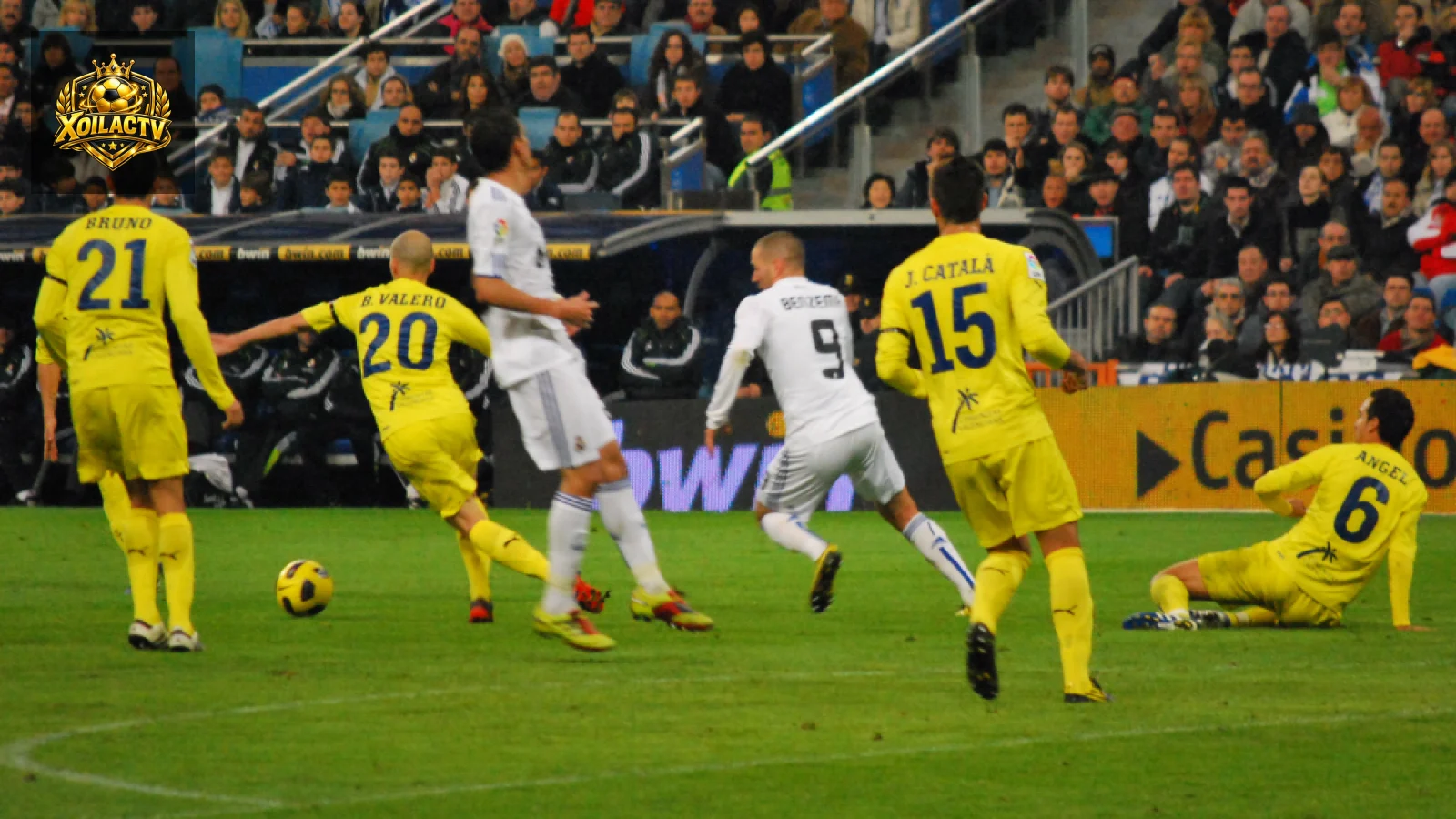 Ảnh tư liệu Real Madrid gặp Villarreal trong một trận LaLiga cũ